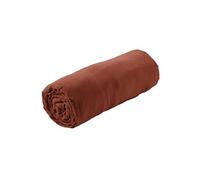 Drap Housse 90x190cm Gaze de Coton Terracotta - OUREA -