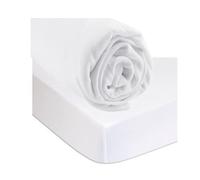 Drap Housse 90x200 Blanc + Alèse Bambou Imperméable