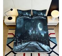 Drap Housse Animaux Cartoon 3D Imprimé Microfibre Doux Lavable Antidérapant Décor Chambre Appartement Hôtel Protection Matelas 90x200x25cm
