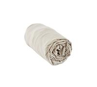 Drap housse beige 180x200 cm viscose -