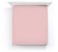 Drap-housse Bella Donna en jersey, taille 1 place, dimensions 180/200 x 200/220 cm, couleur rose vieilli