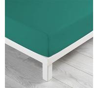 Douceur d'Intérieur – Drap-housse Biolina en coton 140 x 190 cm Émeraude