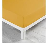 Drap Housse en Coton Biolina 180x200cm Ocre
