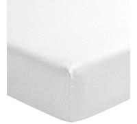 Drap Housse Blanc 100% Lin Bonnet 40 cm 160x190 cm
