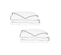 Vidaxl Couette En Duvet D'hiver 2 Pcs 155 X 220 Cm