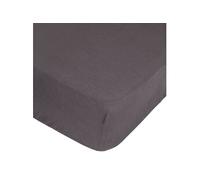 - Drap Housse bonnet 30 cm 100% Lin Tropiques 140x190 cm - Gris Ardoise - Tropiques
