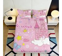 Drap-Housse Cartoon Panda 3D Imprimé Microfibre Protection Matelas Motif Patte de Chat Lavable Antidérapant Chambre 90x200x25cm
