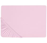 Drap-housse Classique avec Bordure Élastique 200 x 200 cm en Coton Rose Janbu