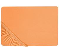 Drap-housse Classique Bordure Élastique 140 x 200 cm en Coton Orange Janbu