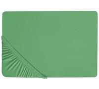 Drap-housse Classique Bordure Élastique 200 x 200 cm en Coton Vert Janbu