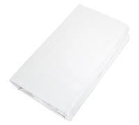 Drap housse CONCERTO satin de coton 80x200 cm bonnet 35 cm uni blanc Neige