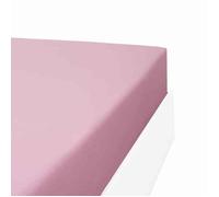 Drap housse coton 57 fils en molleton flanelle TOUDOUX Rose 80x200