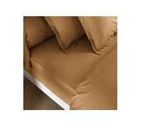Drap housse coton percale bonnet 30 cm Sahara 140x190 - - MORPHEE