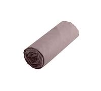 Drap housse couleur taupe 90 x 190 cm