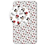 Drap Housse Disney Mickey Mouse Minnie Mouse Paris 90 x 200 cm
