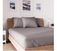 Drap housse en coton 140x190 cm JERSEY gris, par Soleil d'ocre