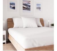 Drap housse en coton 160x200 cm JERSEY blanc, par Soleil d'ocre