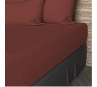 Soleil d'Ocre – Drap housse – Coton 57 fils – 140x190 cm – Uni brique
