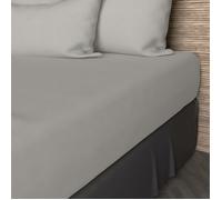 Drap housse en coton 57 fils 90x190 cm UNI lin, par Soleil d'ocre