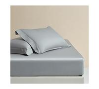 Drap-housse en coton à fibres longues 1000 fils au pouce carré - Tissage satiné doux et soyeux - Pour petit lit double, grand lit, super king size - 12 poches profondes - Qualité hôtelière
