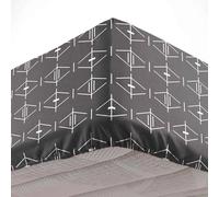 Douceur d'Intérieur Drap-housse Aristide 140 x 190 cm 100% coton Anthracite
