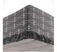 Douceur d'Intérieur – Drap housse Aristide 90 x 190 cm 100% coton Anthracite