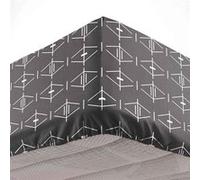 Douceur d'Intérieur – Drap housse Aristide 90 x 190 cm 100% coton Anthracite