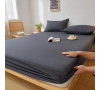 Drap-housse en coton avec bandes élastiques, housse de matelas réglable antidérapante pour lit Double King Queen 140x200 160x200 200x200cm Style 12
