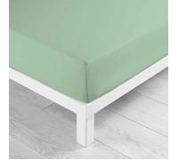 Drap Housse en Coton ""Biolina"" 160x200cm Sauge