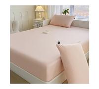 Drap-housse en coton Queen Size avec poches profondes, doux, facile d'entretien, drap-housse rétractable uniquement, résistant à la décoloration, respirant, pour filles, femmes, adolescentes et