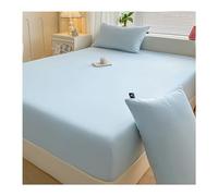 Drap-housse en coton Queen Size avec poches profondes, doux, facile d'entretien, drap-housse rétractable uniquement, résistant à la décoloration, respirant, pour filles, femmes, adolescentes et