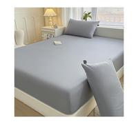 Drap-housse en coton Queen Size avec poches profondes, doux, facile d'entretien, drap-housse rétractable uniquement, résistant à la décoloration, respirant, pour filles, femmes, adolescentes et