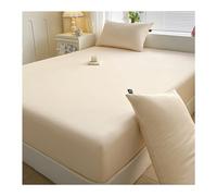 Drap-housse en coton Queen Size avec poches profondes, doux, facile d'entretien, drap-housse rétractable uniquement, résistant à la décoloration, respirant, pour filles, femmes, adolescentes et