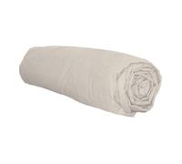 Drap housse en flanelle Beige 160x200 cm