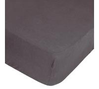 Drap Housse en Lin Adorable 160x200cm Gris Ardoise