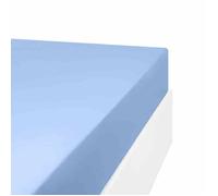 Drap housse en mélange 57 fils AISANCE Bleu 70x190