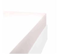 Drap housse en mélange 57 fils AISANCE Ivoire 110x190