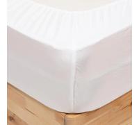 Drap Housse en Microfibre Priscia 160x200cm Blanc