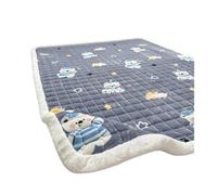 Drap-housse en peluche Couvre-lits chauds et moelleux | Surmatelas en molleton de lait épais, automne et hiver(Color 16,150x200cm only 1 pcs)
