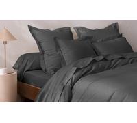 Drap housse en percale de coton Julian : 180 x 200 cm / Bleu encre