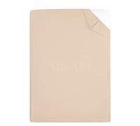 Drap-housse en percale polycoton facile d'entretien 76 x 190 cm pour lits superposés pour enfants/camping-cars/lits d'appoint/caravane/petit lit simple (latté)