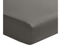 Drap-Housse en Satin de Coton, Palazzo, Zinc, 160x200 cm, Essix