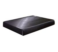 Drap-housse en Satin Soie Lit Couvre Luxe Super Doux, 7 Couleurs Et 8 Tailles 138x190x30cm Noir