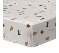 Drap housse enfant 100% coton - MATT & ROSE - TEDDY BEAR - Beige - 90x190/200cm