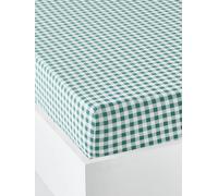 Drap-housse enfant HAPPY'RAMIDE blanc / vert 90X190