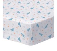 Drap housse enfant imprimé 100% Coton - DISNEY FROZEN 2 SISTERS - Blanc - 90x190cm