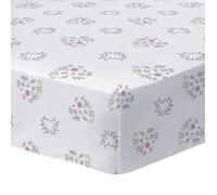 Drap housse enfant imprimé 100% Coton - DISNEY LES ARISTOCHATS CHAMPÊTRE - Blanc - 90x190/200cm