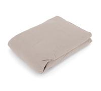 Drap housse flanelle unie 90x190 cm 100% coton WALES beige Nougat
