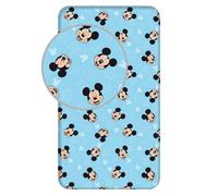 Drap housse - GENERIQUE - Mickey - 100% coton - 90 x 200 cm - Coins élastiques