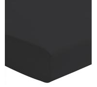 Drap housse - HOME LINGE PASSION - 90x190 cm - 100% Coton - Bonnet 25 cm - Noir